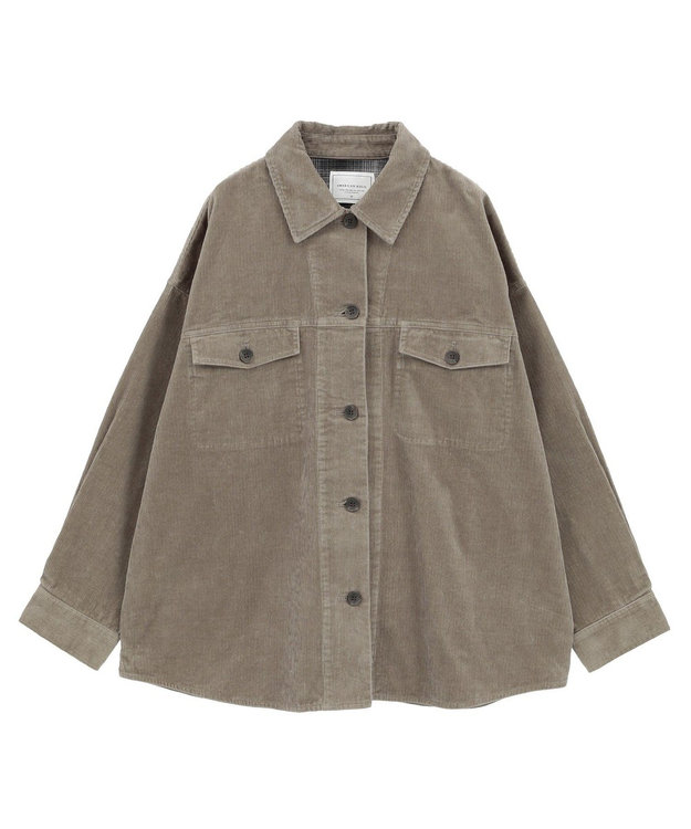 AMERICAN HOLIC コーデュロイCPOシャツジャケット Mocha