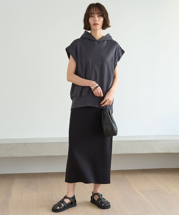 UNFILO スウェットフーディー チャコール