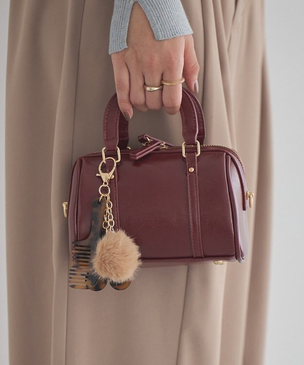 earth music&ecology ミニボストンバッグ Red