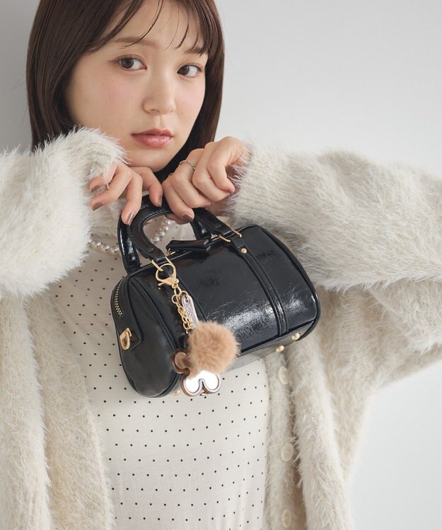 earth music&ecology ミニボストンバッグ Black