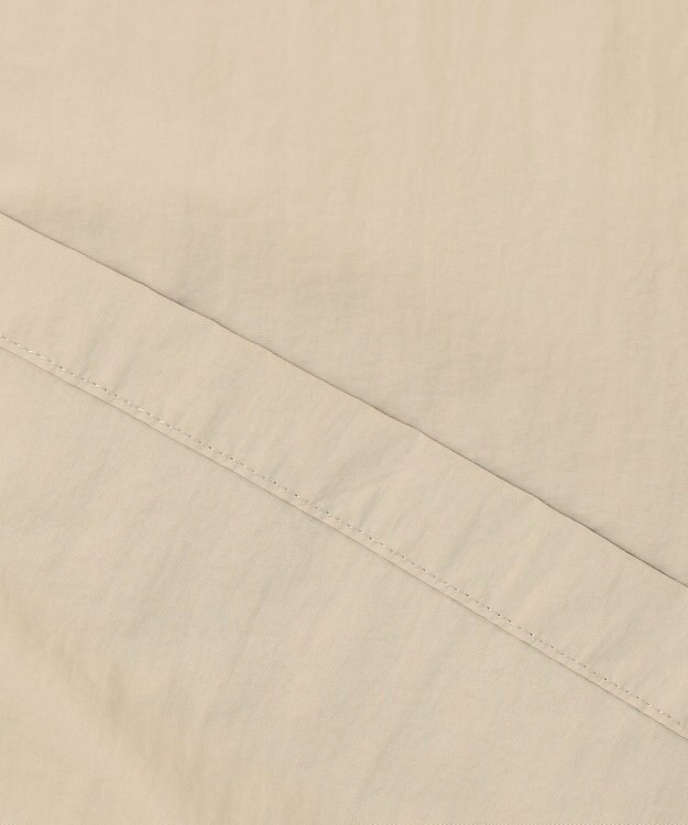 自由区 【撥水加工・UVケア・洗える】ライトグログランフーデッド コート ベージュ