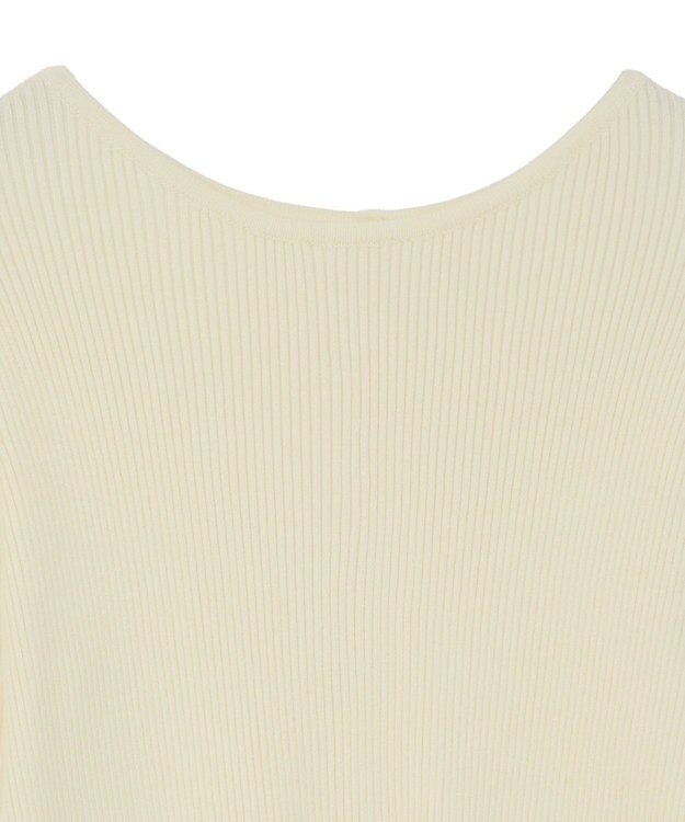 CRAFT STANDARD BOUTIQUE ヘンリーネック袖フレアプルオーバー Off White