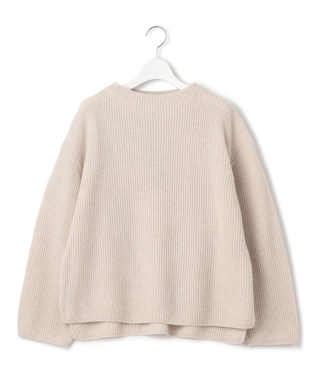 J.PRESS YORK STREET 【WOMEN】ウールカシミヤ ボトルネックショートニット ベージュ系