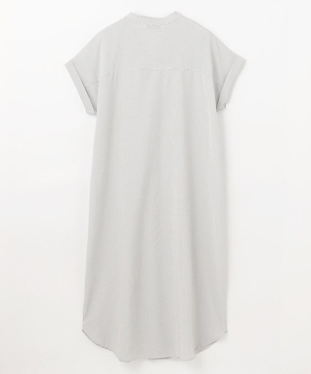 ANY 【洗濯機可】サッカーストライプワンピース グレーストライプ