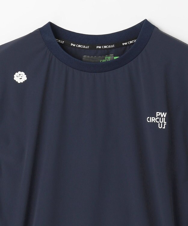 PW CIRCULUS 【撥水加工 / 小さくまとまる】【UNISEX】オーバーサイズ パッカブルベスト ゴルフウェア メンズ レディース ネイビー系
