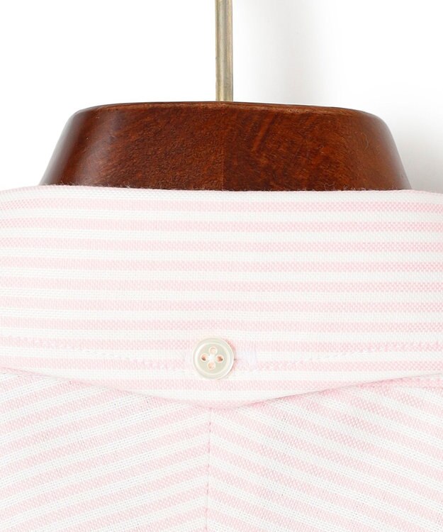 J.PRESS MEN 【定番 / 不変の品格】アービング キャンディーストライプ シャツ / ボタンダウン ピンク系1