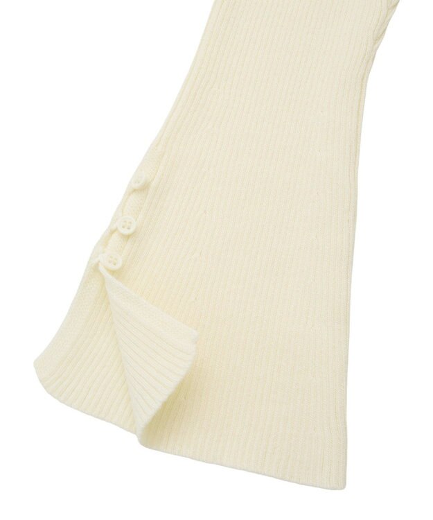 CRAFT STANDARD BOUTIQUE ヘンリーネック袖フレアプルオーバー Off White