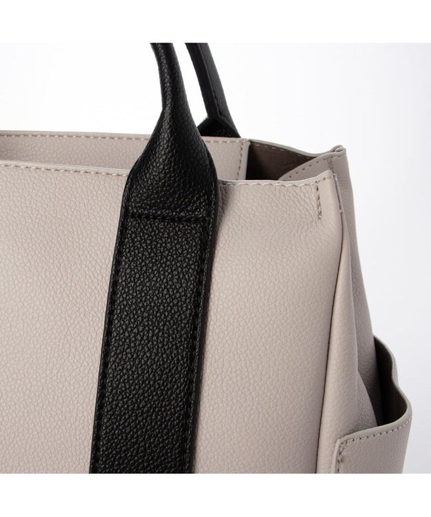 UNBILLION カシュカシュ cachecache / 6ポケットパーテーション2wayトート グレーミックス