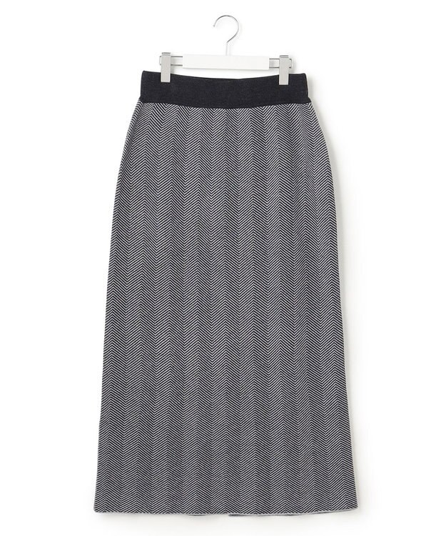 J.PRESS YORK STREET 【WOMEN】ヘリンボーンタイトスカート グレー系3