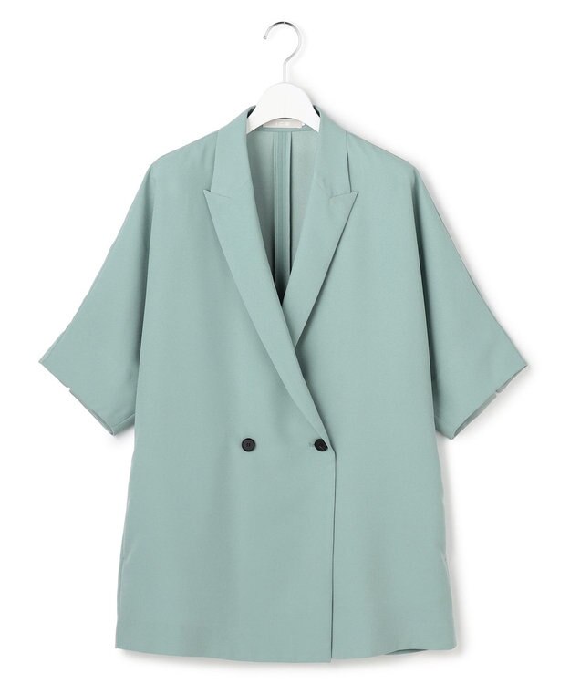 ICB 【先行予約】 FluidBackSatin ハーフスリーブジャケット ダークセージ