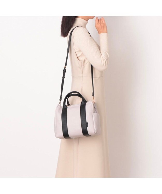 UNBILLION カシュカシュ cachecache / 6ポケットパーテーション2wayトート グレーミックス