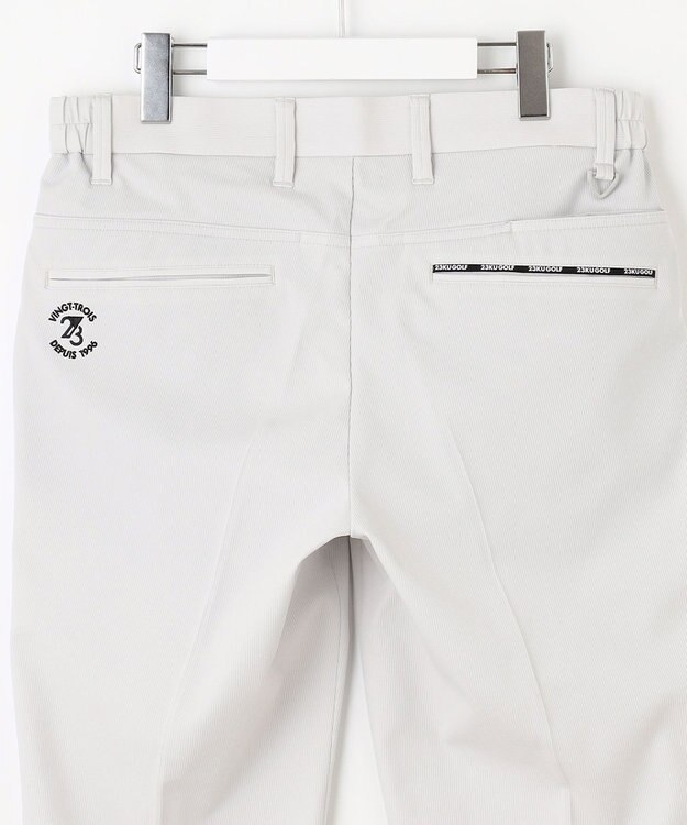 23区GOLF 着用動画あり【MEN】「TEXBRID」ストレッチテーパードパンツ ライトグレー系