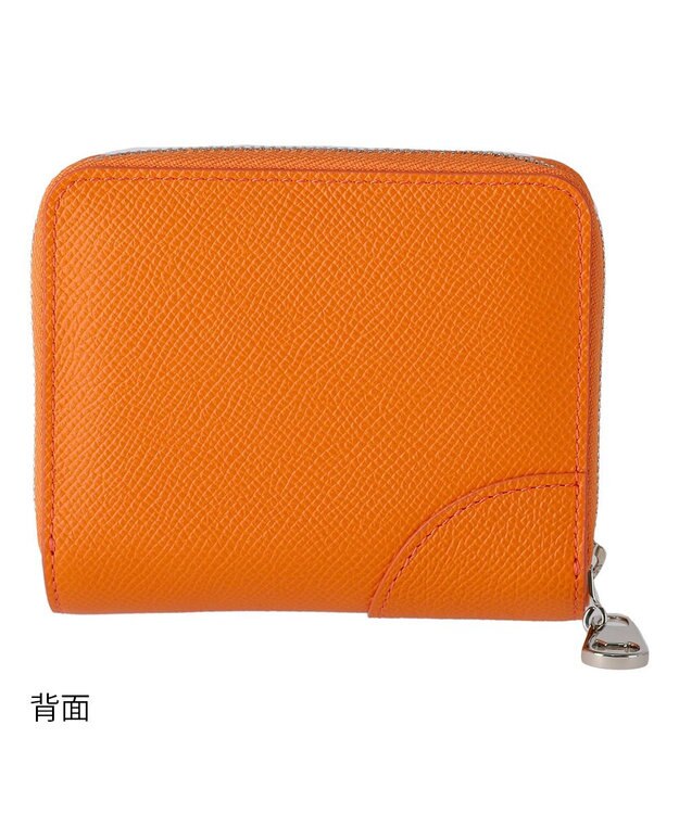 tsumori chisato CARRY ラックスtcネーム ラウンドファスナー 2つ折り財布 オレンジ