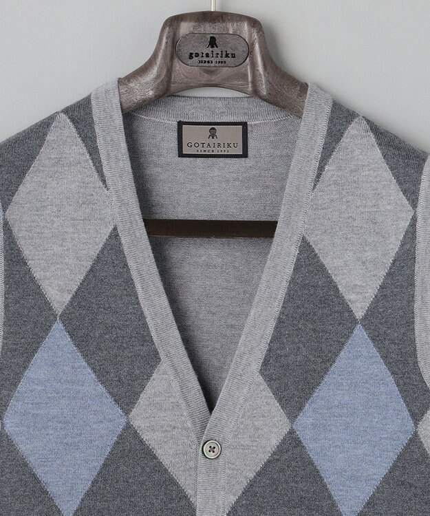 GOTAIRIKU ハイゲージニットベスト ライトグレー系4