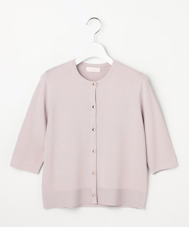 ANY SIS S 【アイスタッチ】ハーフスリーブ カーディガン ライトグレー