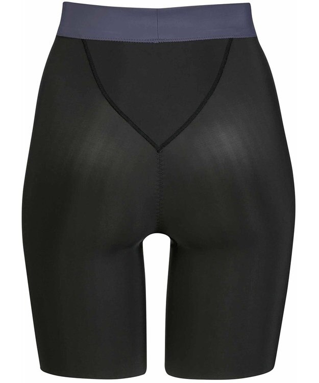 WACOAL ガードル 温活 ポイント保温(腹部・仙骨部・そけい部) アウターにひびきにくい ロング丈 レディース GRC640 /ワコール ブラック