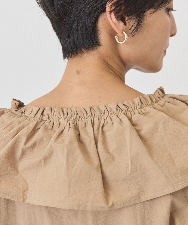 AMERICAN HOLIC フリルVネックブラウス Mocha