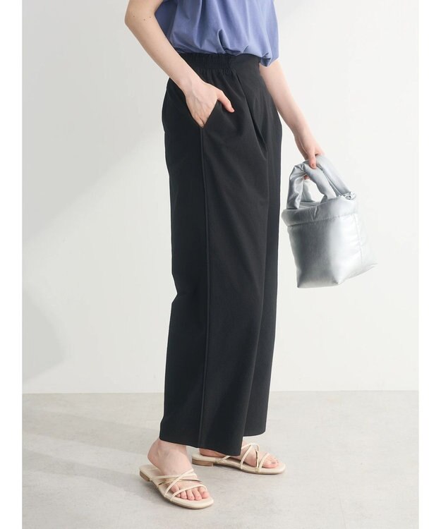 Green Parks イージーサイドラインパンツ Black