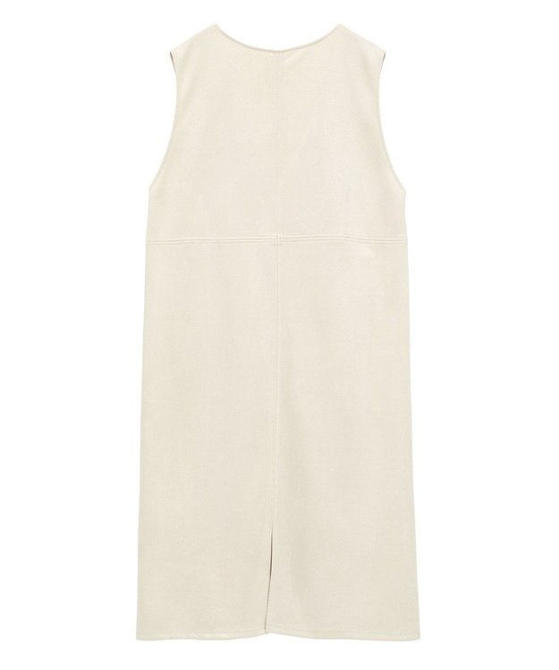 Green Parks なめらかタッチスウェード調ジャンパースカート Ivory