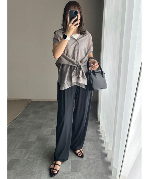 Green Parks ショルダースリット２ＷＡＹシャツ Gray