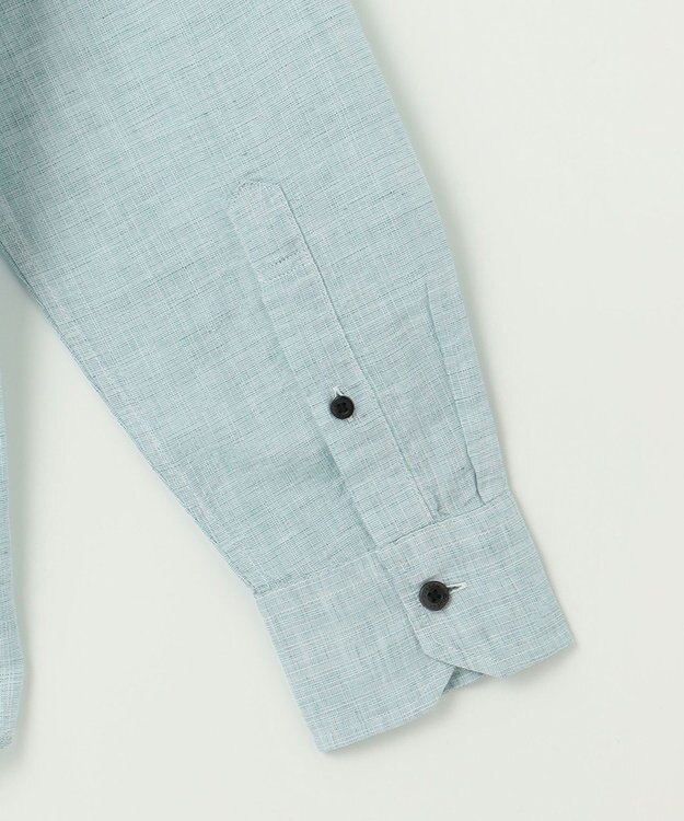 JOSEPH ABBOUD 【キングサイズ・カラー豊富/サステイナブル】リヨセルリネンサッカーシャツ グリーン系