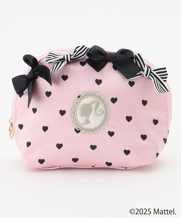 ANY KIDS 【Barbie(TM)】リボン ラウンドポーチ ピンク