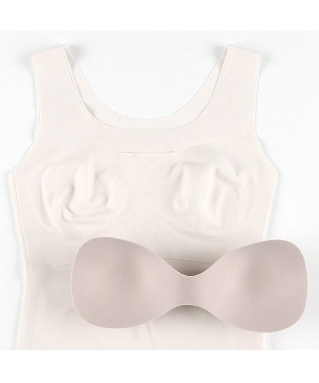 WACOAL ブラトップ【GOCOCi ゴコチ】 伸びがいい フラット仕上げ タンクトップ UGG210 /ワコール アイボリー