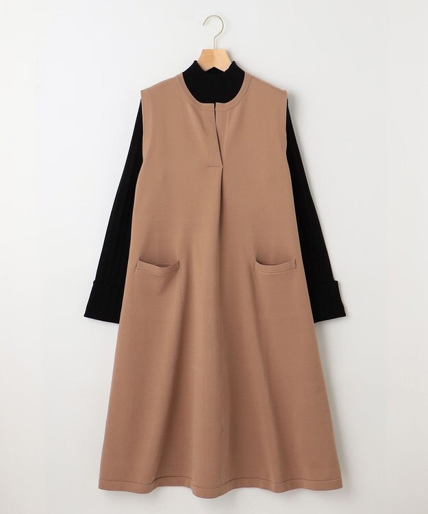 組曲 S 【WEB限定・2SET】ニットジャンスカセット キャメル系×ブラック系