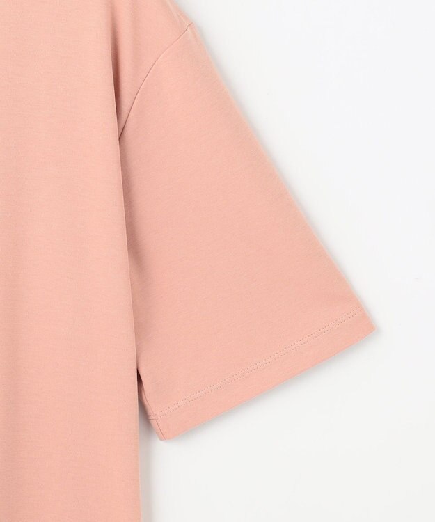 ANY 【接触冷感/UVケア】マルチファンクションモックネックTシャツ コーラル