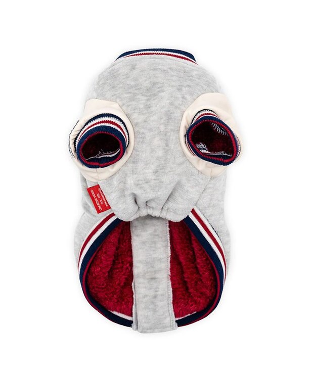 PET PARADISE スヌーピー 遠赤外線 背開き スタジャン 中型犬 大型犬 グレー