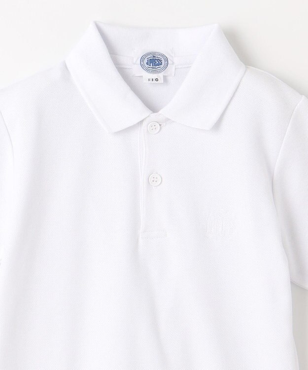 J.PRESS KIDS 【100-130cm】40/2鹿の子 半袖 ポロシャツ ホワイト系