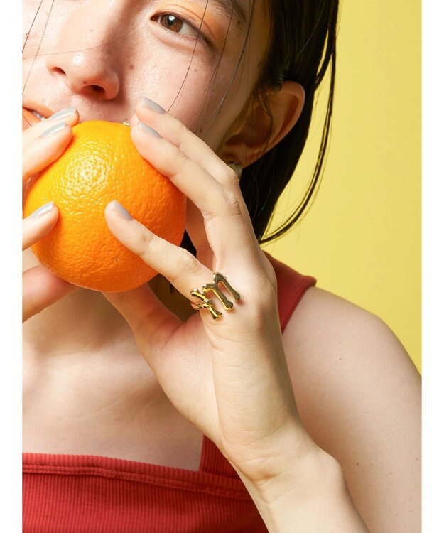 AMERICAN HOLIC イニシャルリングＧＬＤ M