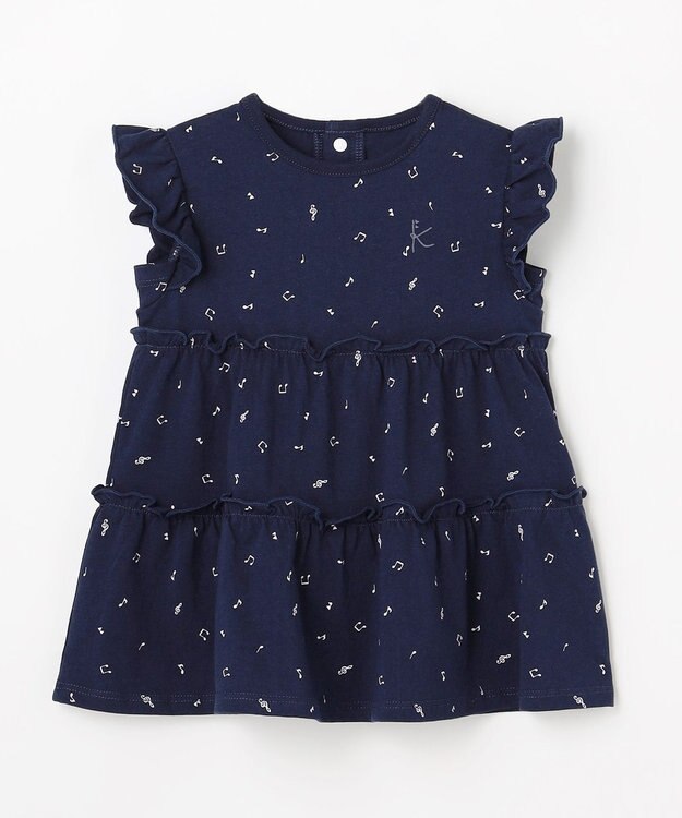 組曲 KIDS 【80-90㎝】 ギフトボックス　シンフォニー ワンピースセット ネイビー