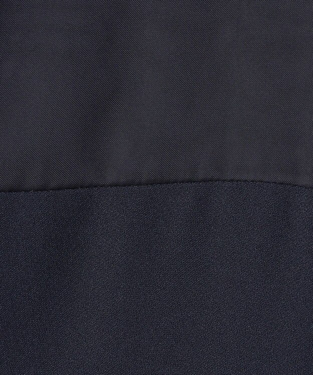 ICB L 【UVケア・接触冷感・速乾・洗える】 FluidBackSatin デザインワンピース ネイビー系