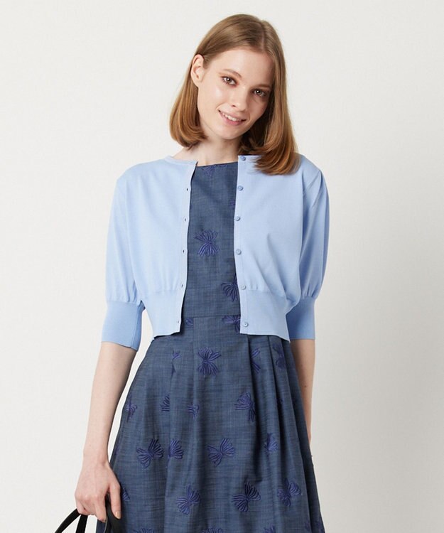 TOCCA 【接触冷感・UV90%以上カット・洗える】BALOON カーディガン サックスブルー系