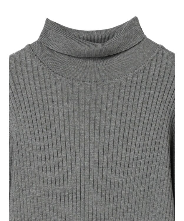 CRAFT STANDARD BOUTIQUE ウォッシャブルリブタートルニットプルオーバー Light Gray