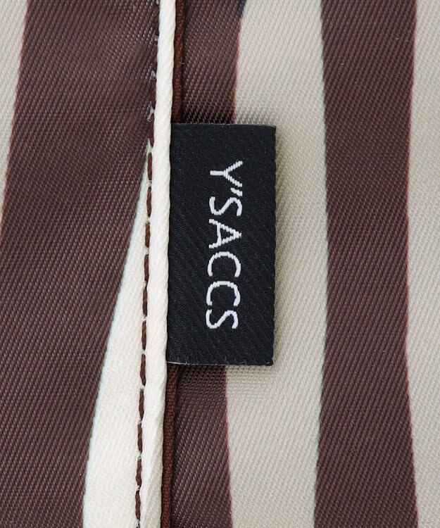 Y'SACCS 【ムック本掲載】ドローイングストライプ　ミニトートバッグ ワイン