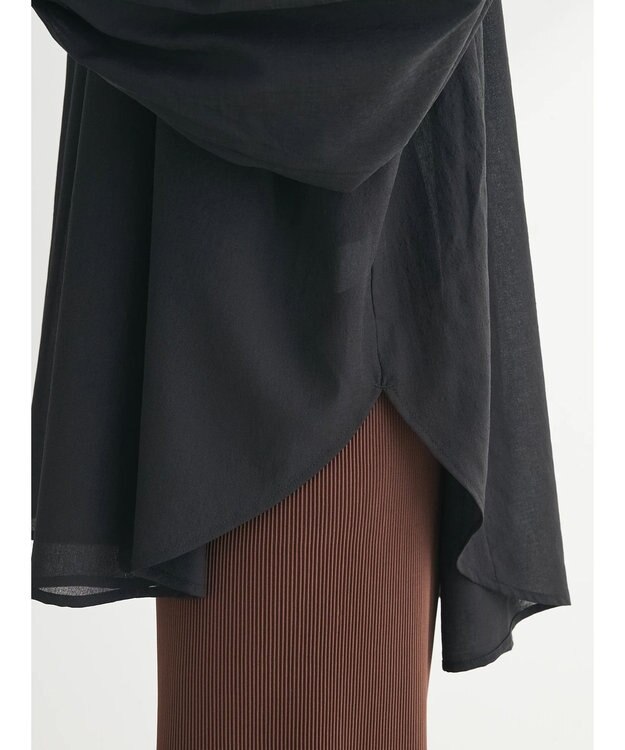 Green Parks シャーリングボリュームスキッパーチュニック Black