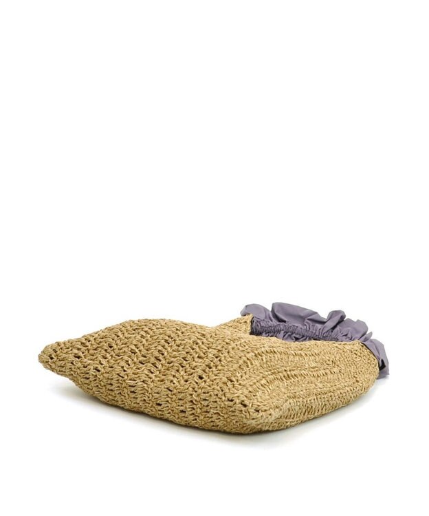 UNBILLION cachecache フリルワンハンドルペーパー手編みトート ラベンダー