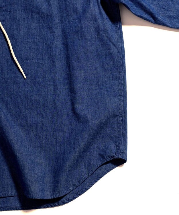 LENO CHAMBRAY PULLOVER / シャンブレーブラウス FADE INDIGO