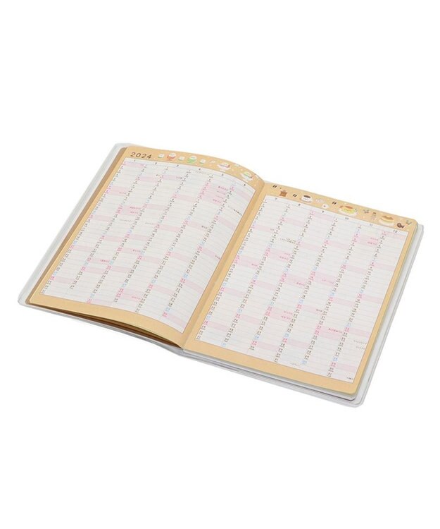 Mother garden しろたん 2024年 スケジュール帳 《シロタン喫茶柄》 スケジュール帳