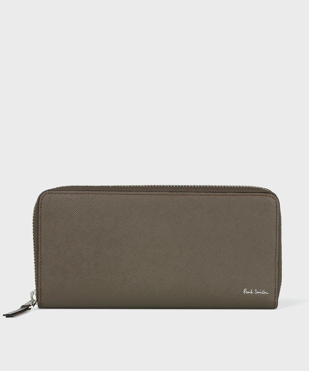 Paul Smith ブライトストライププラー 長財布 ライトブラウン