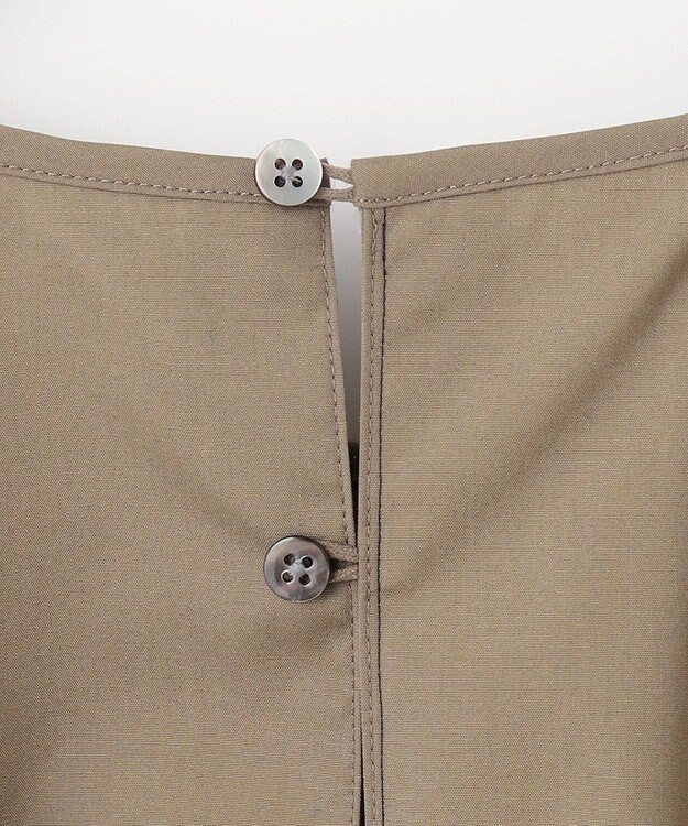 #Newans 【イージーケア】ラグランスリーブステッチブラウス カーキ系