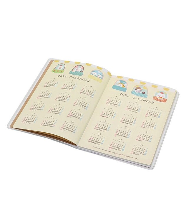 Mother garden しろたん 2024年 スケジュール帳 《シロタン喫茶柄》 スケジュール帳