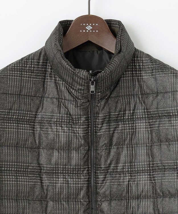 JOSEPH ABBOUD 【3WAY/撥水/INフード/ダウンライナー付】3ハイカウントツイル×パウダータフタ ダウン コート ダークブラウン系