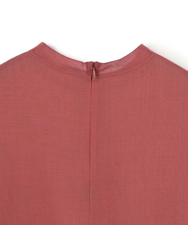 BEIGE， MOYE / スカーフ付き ハーフスリーブブラウス L.Bordeaux