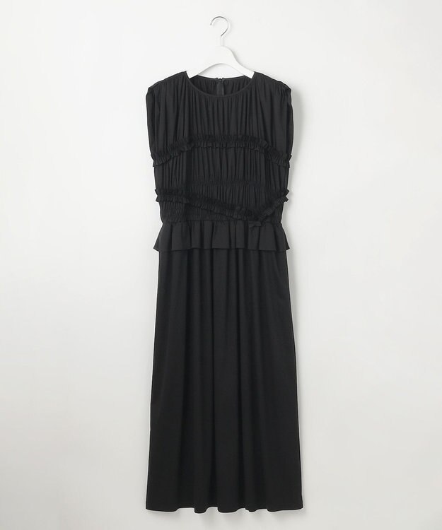 23区 L 【GOLD LABEL】ファインスムースジャージー ワンピース ブラック系