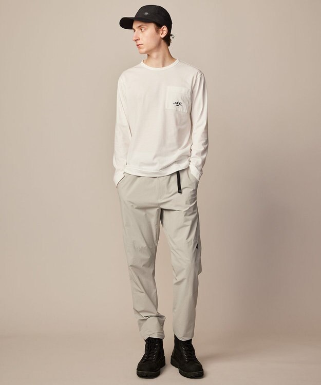 JOSEPH ABBOUD MOUNTAIN 【リサイクルポリエステル使用】37.5リサイクル天竺 Ｔシャツ ホワイト系