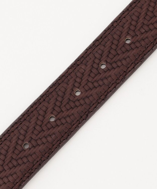 JOSEPH ABBOUD 【サスティナブル/日本製】 ハイエンドレザーベルト ダークブラウン系