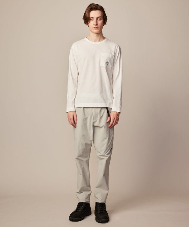 JOSEPH ABBOUD MOUNTAIN 【リサイクルポリエステル使用】37.5リサイクル天竺 Ｔシャツ ホワイト系